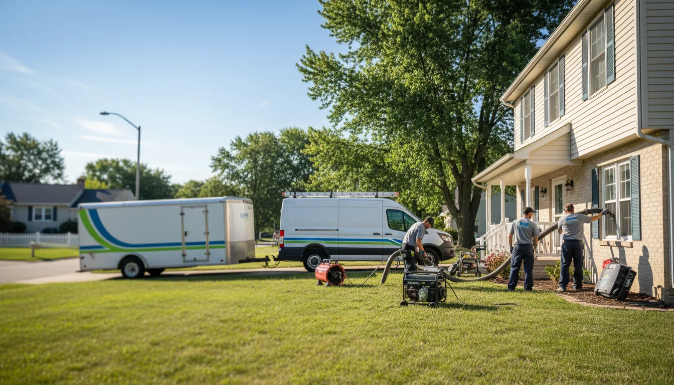Flooded Basement Restoration And Cleanup With Repair in Burden, KS near me